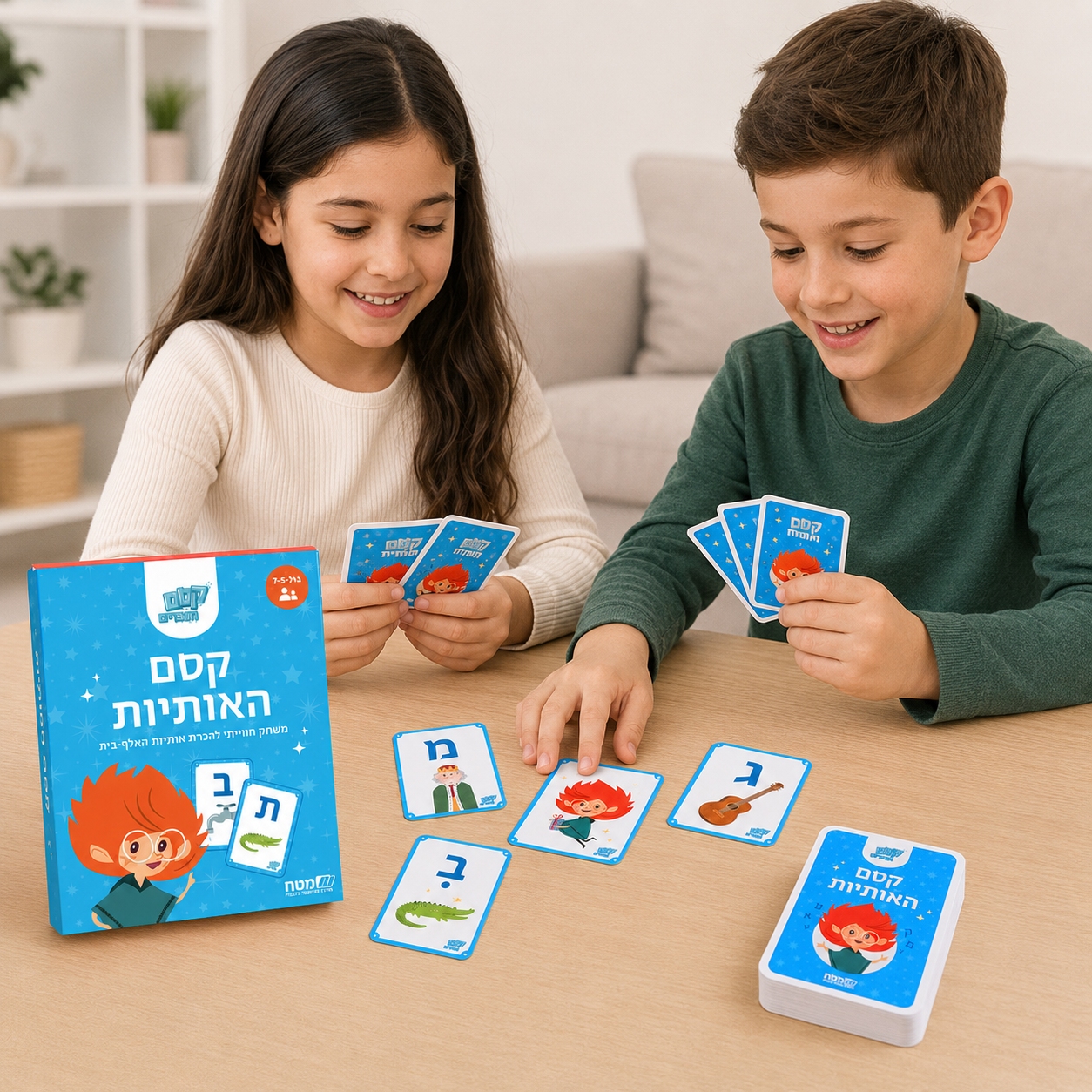 קסם האותיות – משחק קלפים להיכרות עם האלף־בית