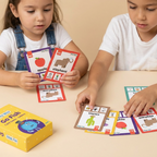קלפי משחק Go Fish ללימוד אותיות באנגלית