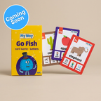 קלפי משחק Go Fish ללימוד אותיות באנגלית